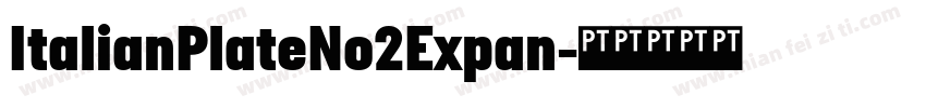 ItalianPlateNo2Expan字体转换