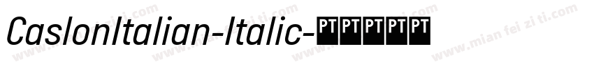 CaslonItalian-Italic字体转换