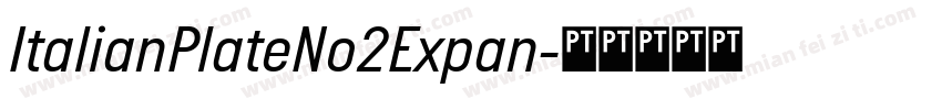ItalianPlateNo2Expan字体转换