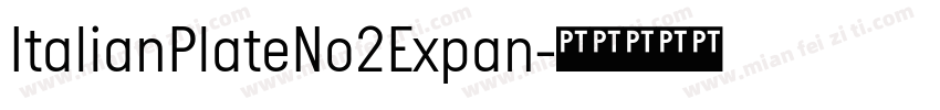 ItalianPlateNo2Expan字体转换