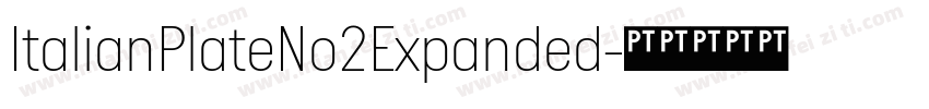 ItalianPlateNo2Expanded字体转换