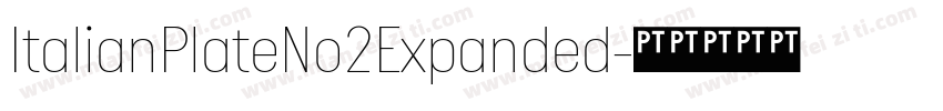 ItalianPlateNo2Expanded字体转换