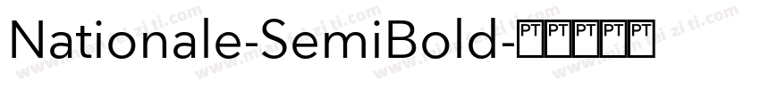 Nationale-SemiBold字体转换