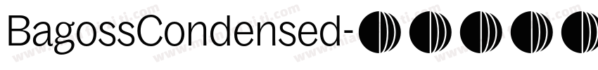BagossCondensed字体转换