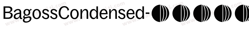 BagossCondensed字体转换