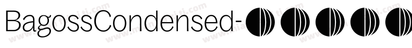 BagossCondensed字体转换