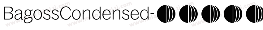BagossCondensed字体转换