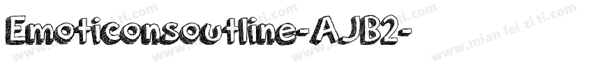 Emoticonsoutline-AJB2字体转换