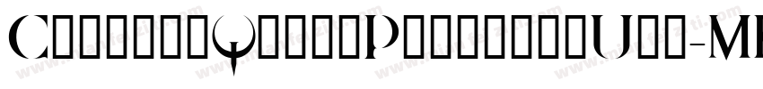CoasterQuakePersonalUse-MKAn字体转换