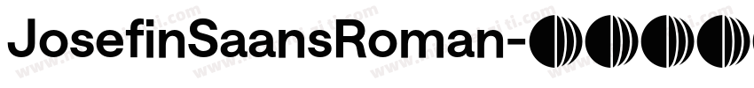 JosefinSaansRoman字体转换