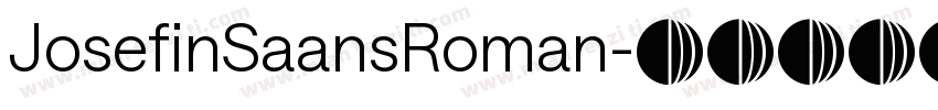 JosefinSaansRoman字体转换
