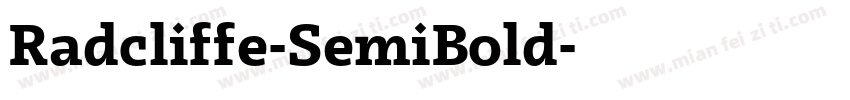 Radcliffe-SemiBold字体转换