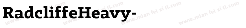 RadcliffeHeavy字体转换