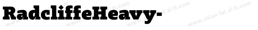 RadcliffeHeavy字体转换