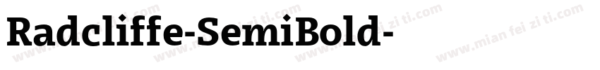 Radcliffe-SemiBold字体转换