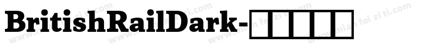 BritishRailDark字体转换