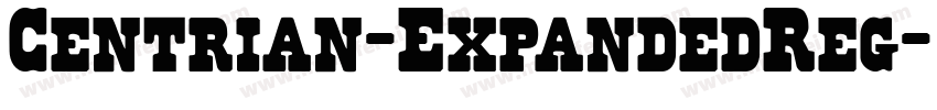 Centrian-ExpandedReg字体转换