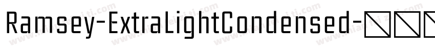 Ramsey-ExtraLightCondensed字体转换