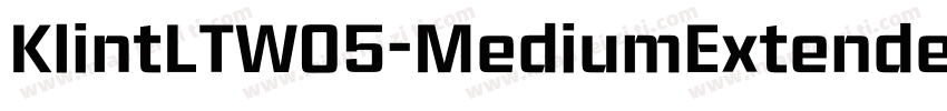 KlintLTW05-MediumExtended字体转换
