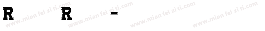 RanchoRound字体转换
