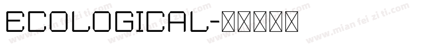 ecological字体转换