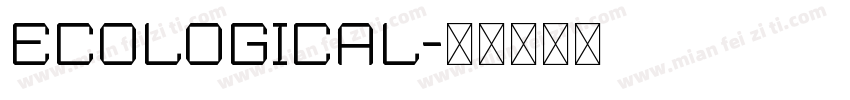 ecological字体转换