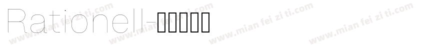 Rationell字体转换