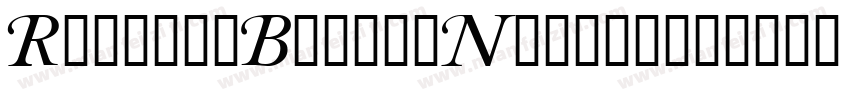 RoxanneBeckerNarrow字体转换