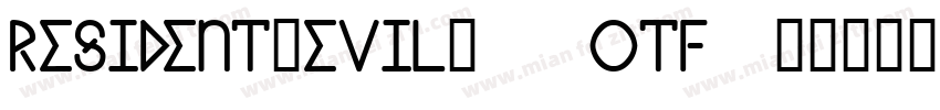 resident_evil_7.otf字体转换