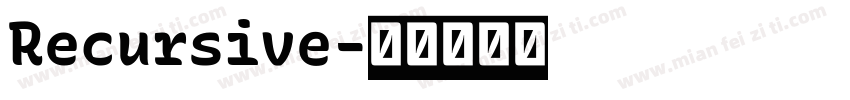 Recursive字体转换
