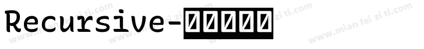 Recursive字体转换