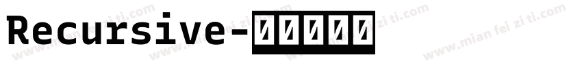 Recursive字体转换