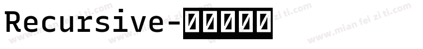 Recursive字体转换