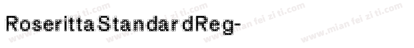 RoserittaStandardReg字体转换