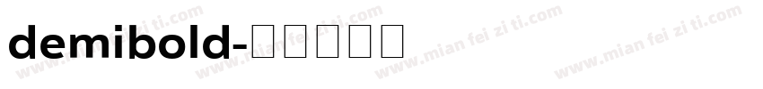 demibold字体转换