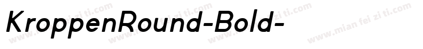 KroppenRound-Bold字体转换