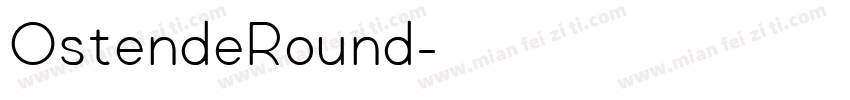 OstendeRound字体转换
