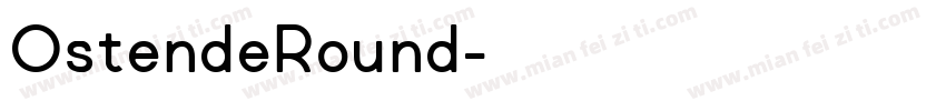 OstendeRound字体转换