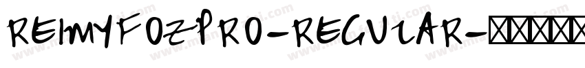 reimyfozpro-regular字体转换