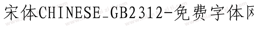 宋体CHINESE_GB2312字体转换