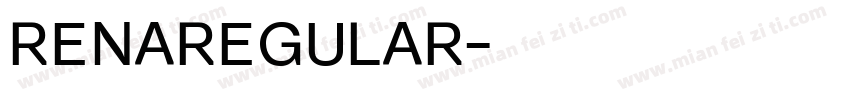 RENAREGULAR字体转换