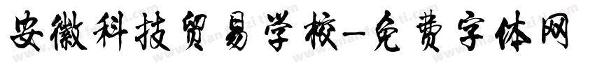 安徽科技贸易学校字体转换