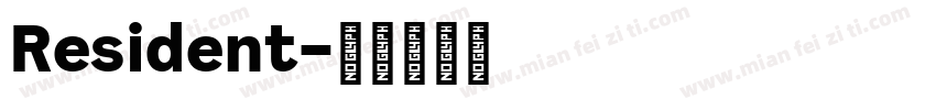 Resident字体转换