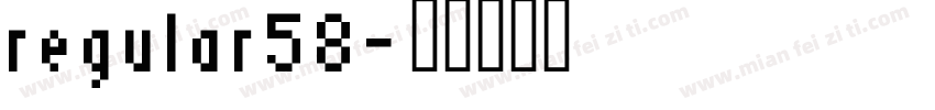 regular58字体转换