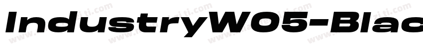 IndustryW05-BlackIta字体转换