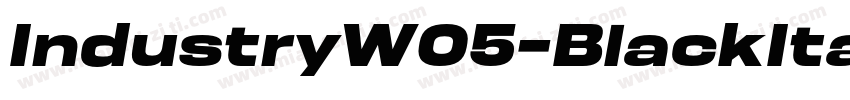 IndustryW05-BlackIta字体转换