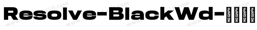 Resolve-BlackWd字体转换