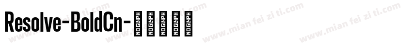 Resolve-BoldCn字体转换