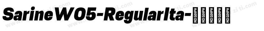 SarineW05-RegularIta字体转换
