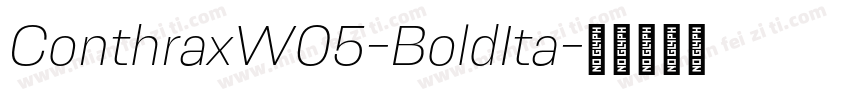 ConthraxW05-BoldIta字体转换